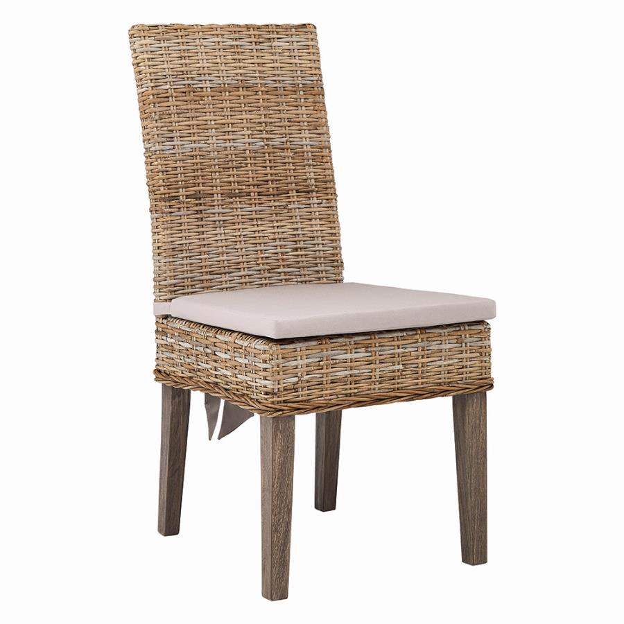 Kubu Woven Side Chair Angle