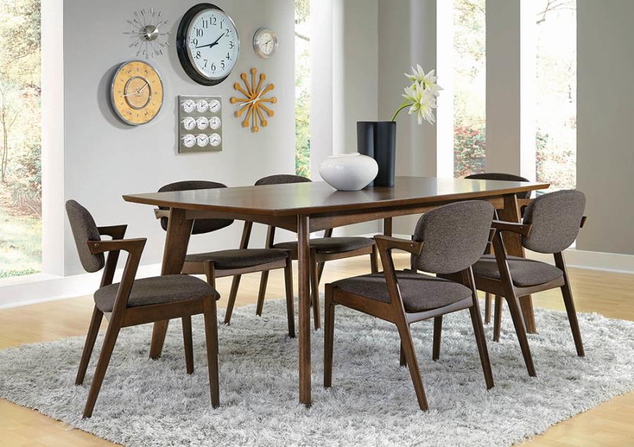 Complete Dining Table Set w/ Angular Side Chairs