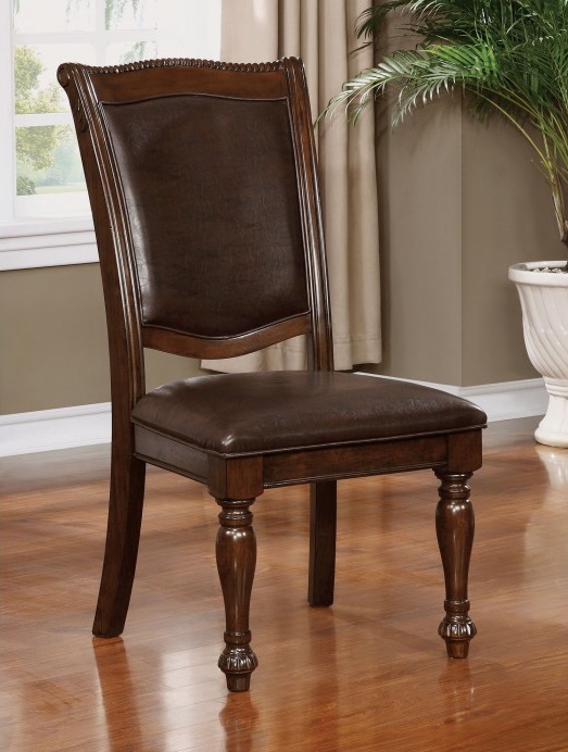 Brown Cherry Armless Chair