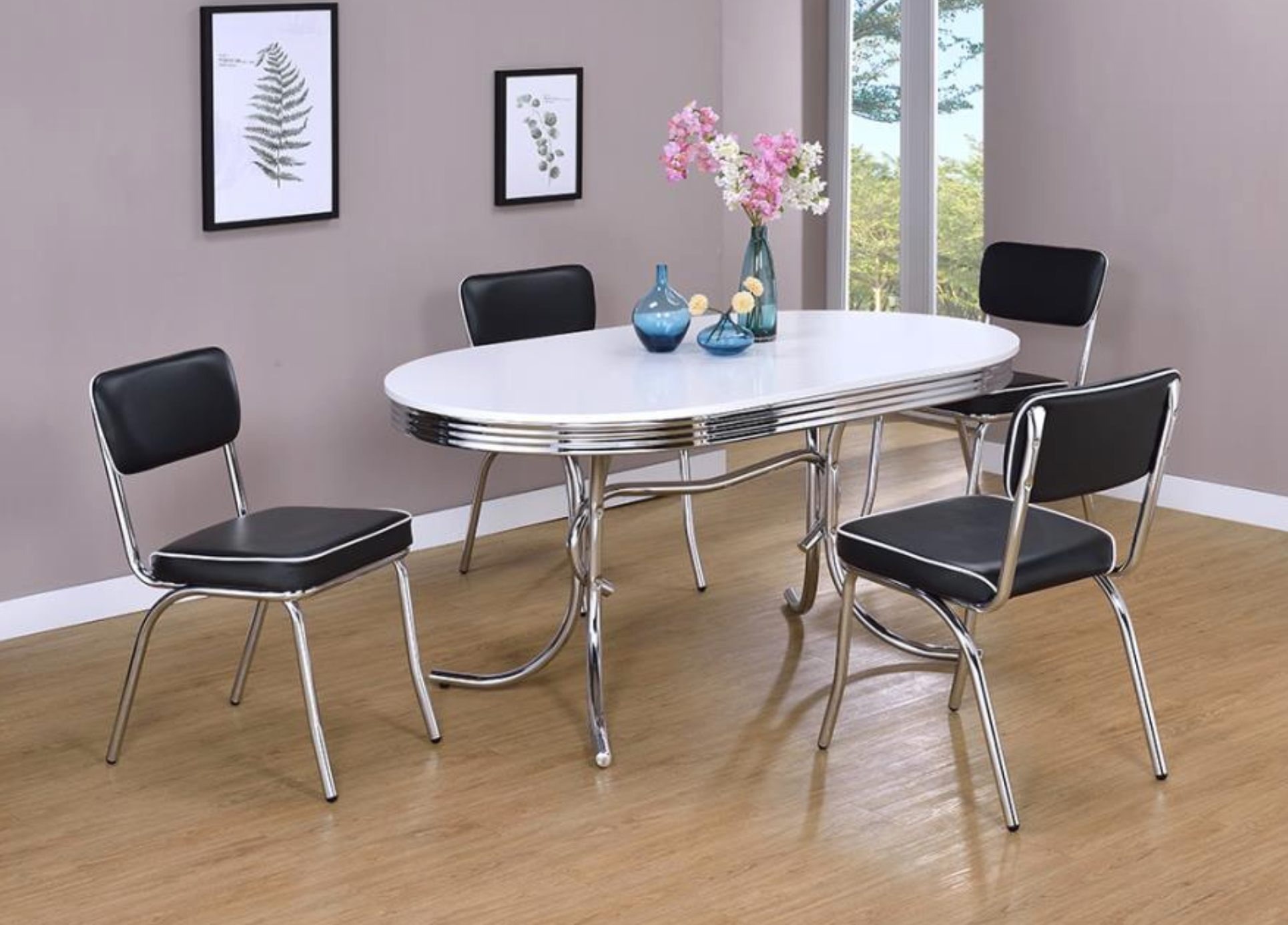 Table Set with Black Chairs