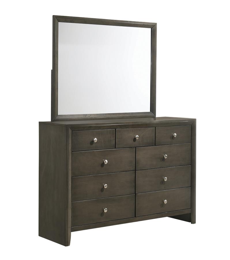 Mod Grey Dresser w/ Mirror