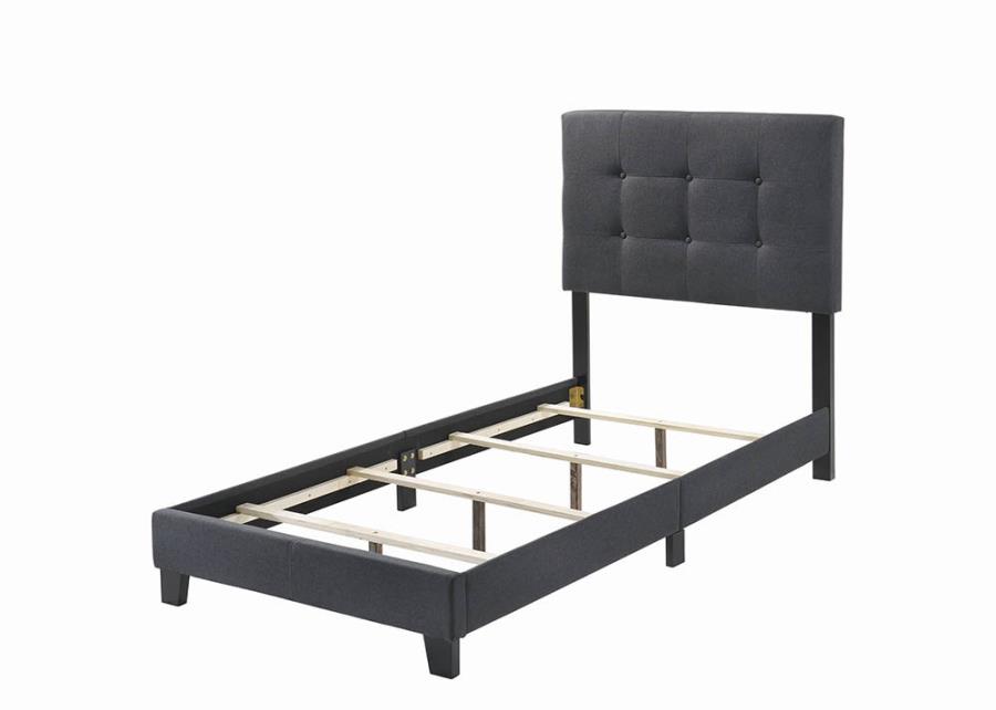 Charcoal Upholstered Bed Frame