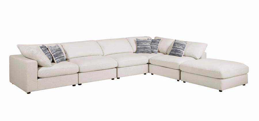 Variation of Sectional Sofa Set w/ 3 Armless Chairs, 2 Corner Chairs and 1 Ottoman