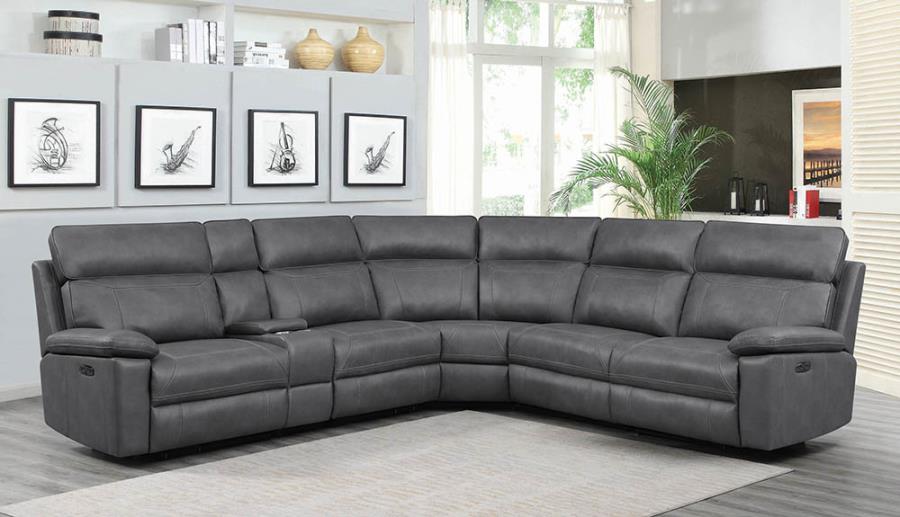 Grey Complete 6-piece Sectional Sofa