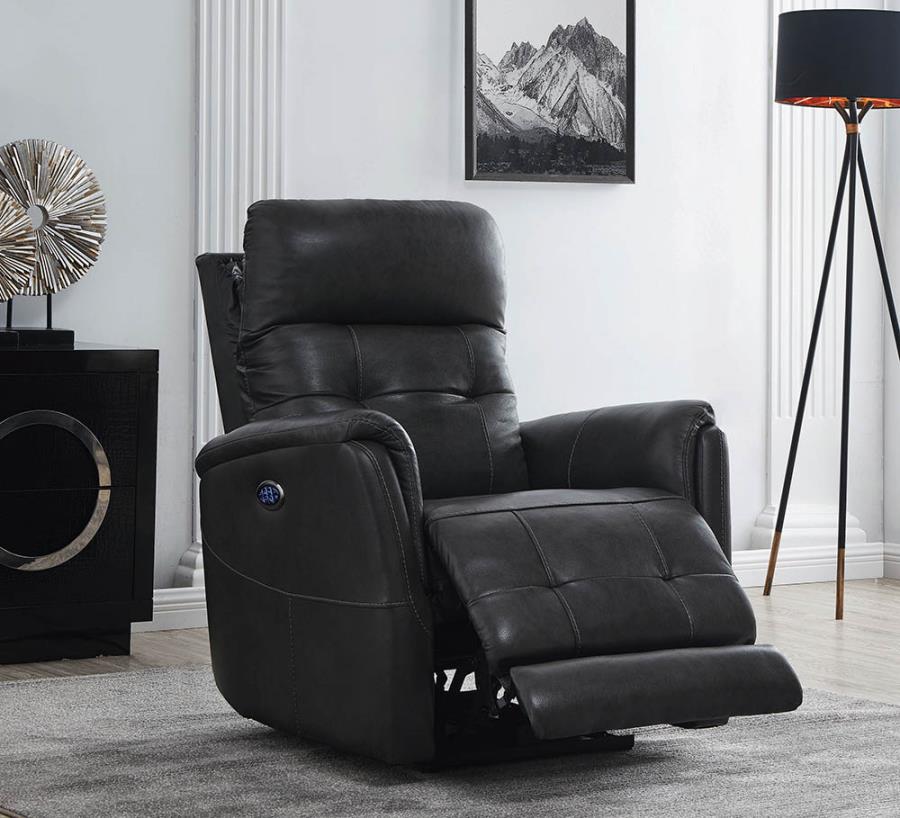 Charcoal Power Motion Recliner