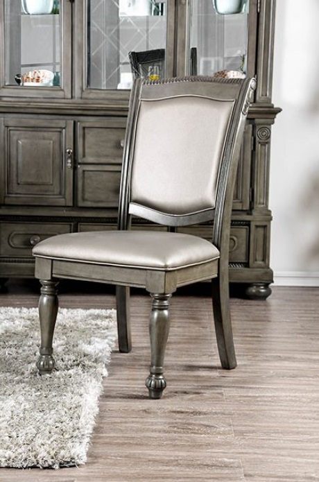Gray Armless Chair