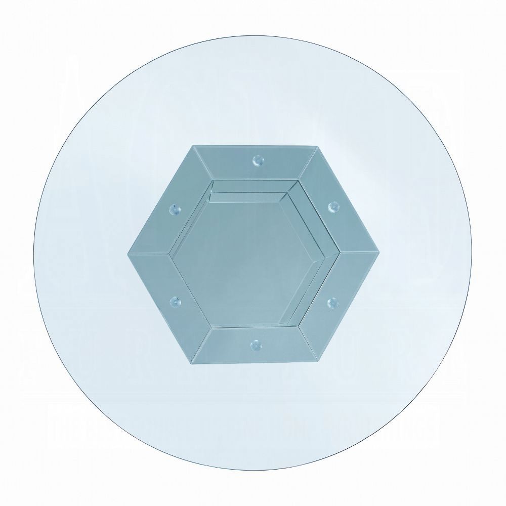 Dining Table Clear Glass Top