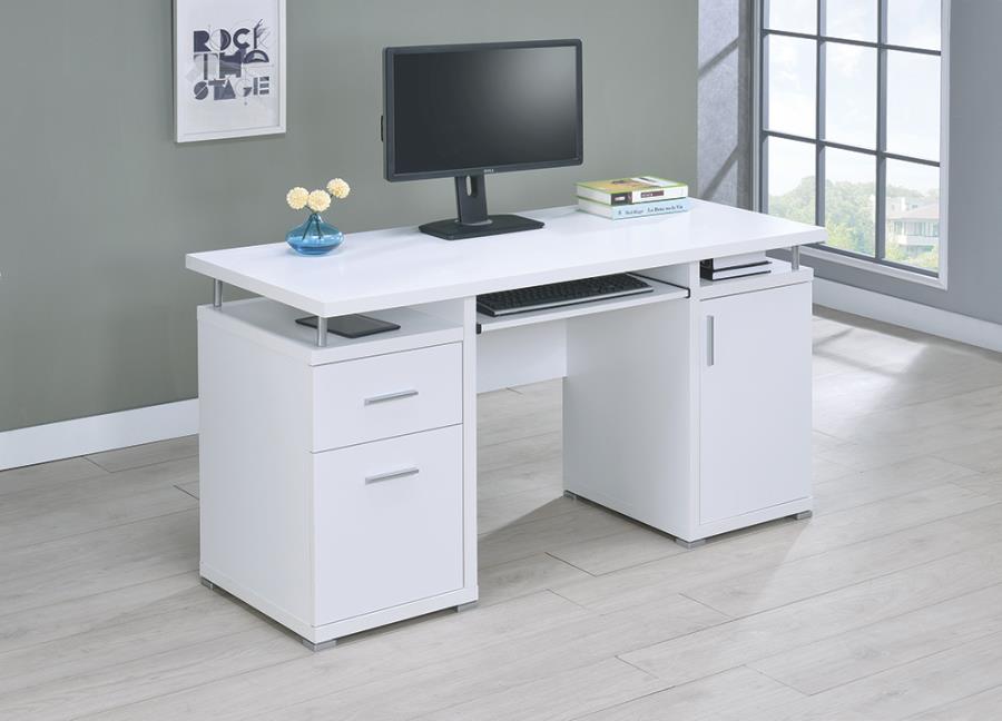 White Office Desk