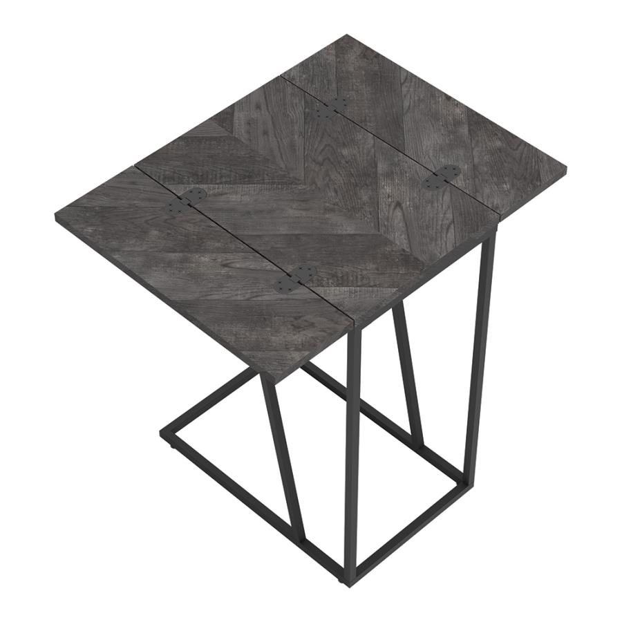 Grey Accent Table Top w/ Unfolded Flaps