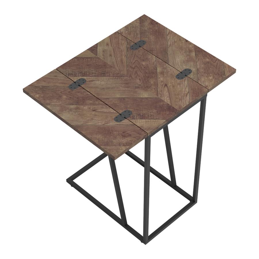 Tobacco Accent Table Top w/ Unfolded Flaps