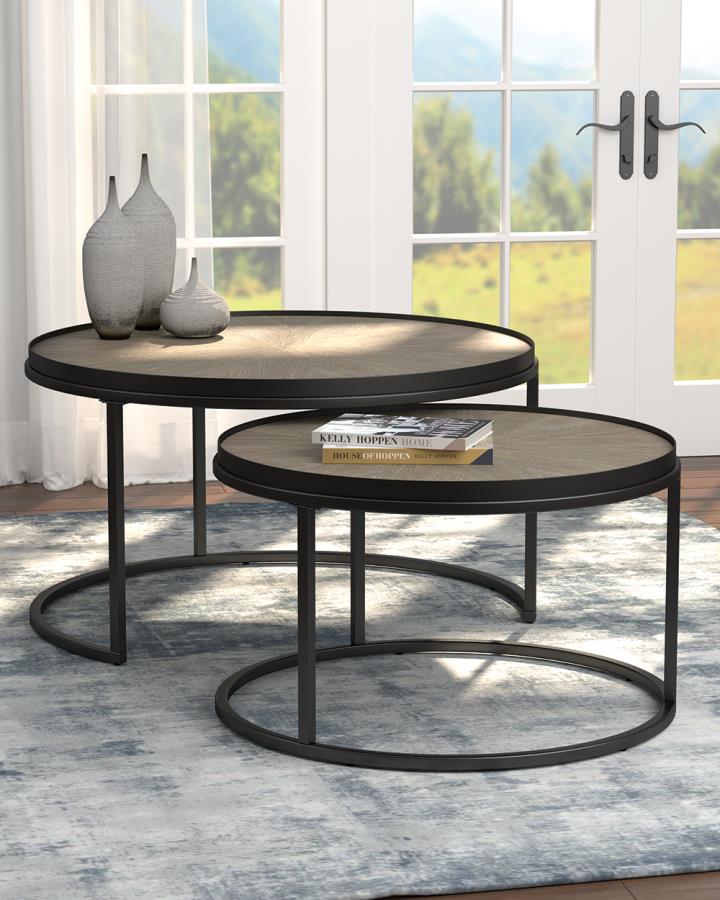 Two Piece End Table Set