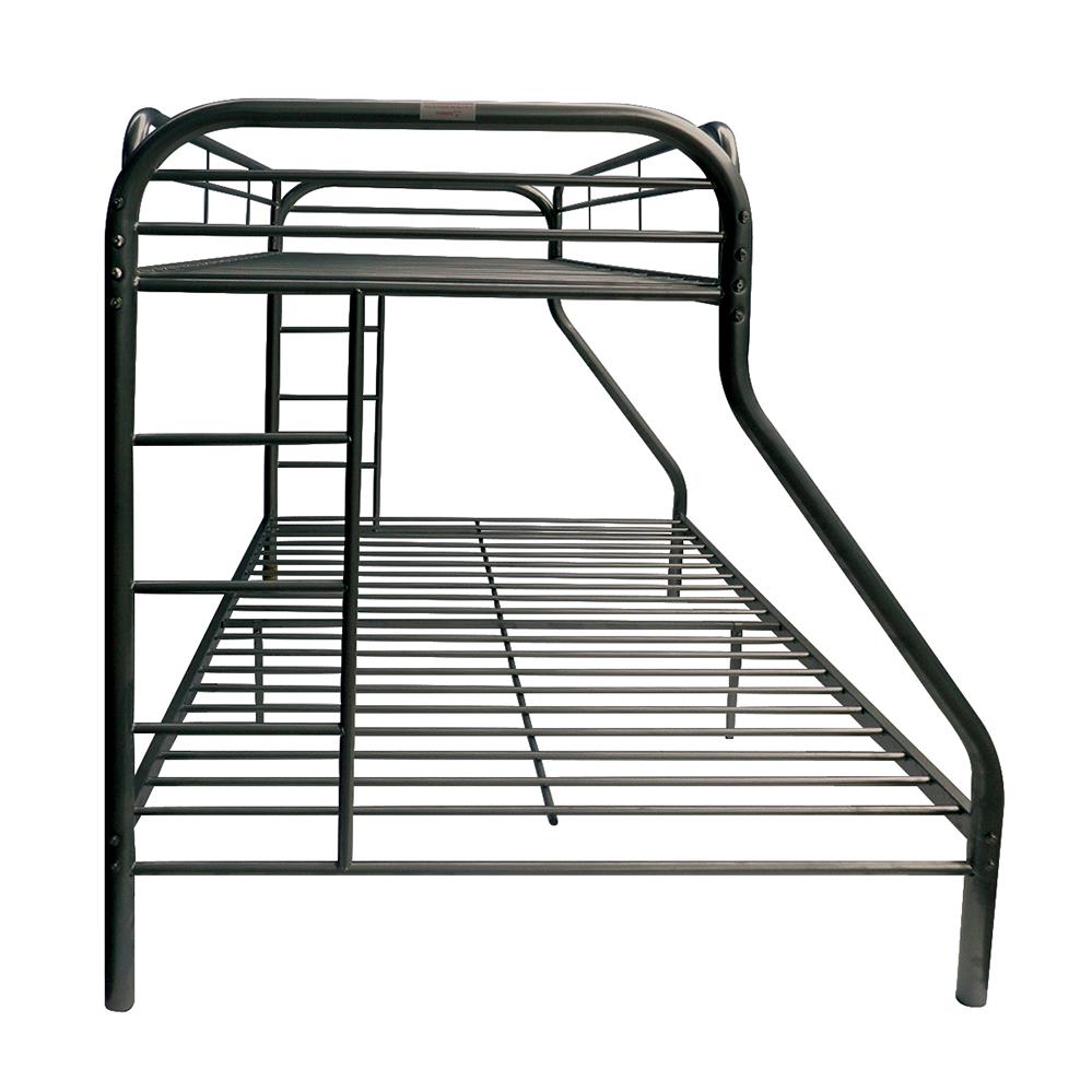 Black Twin/Full Bunk Bed Side