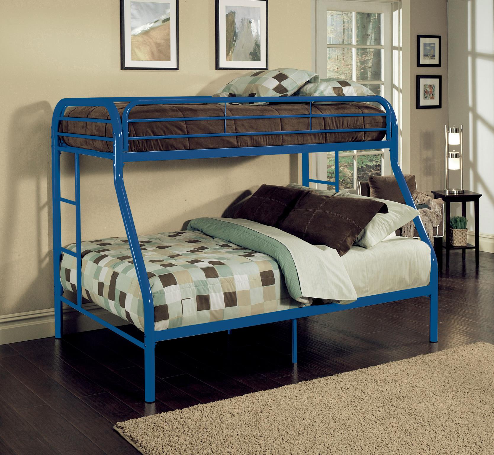Blue Twin/Full Bunk Bed