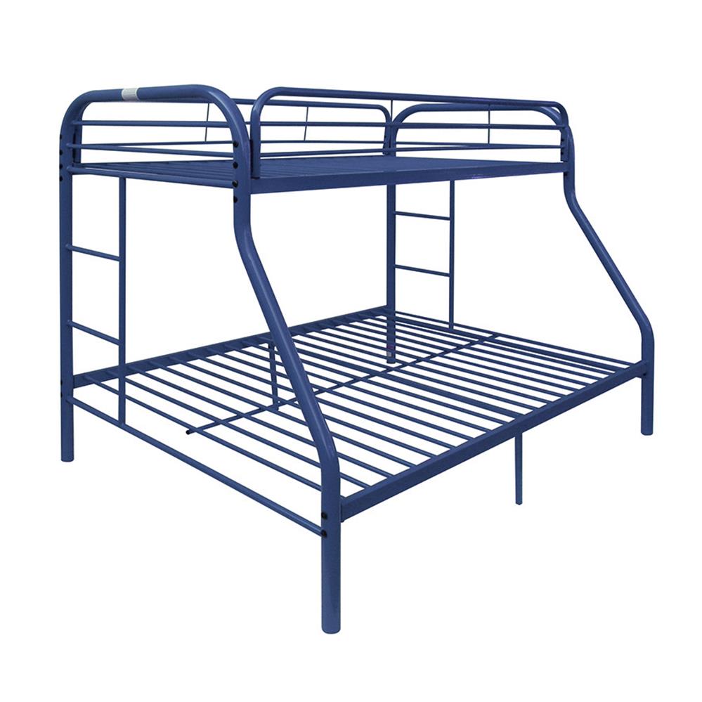 Blue Twin/Full Bunk Bed Angle