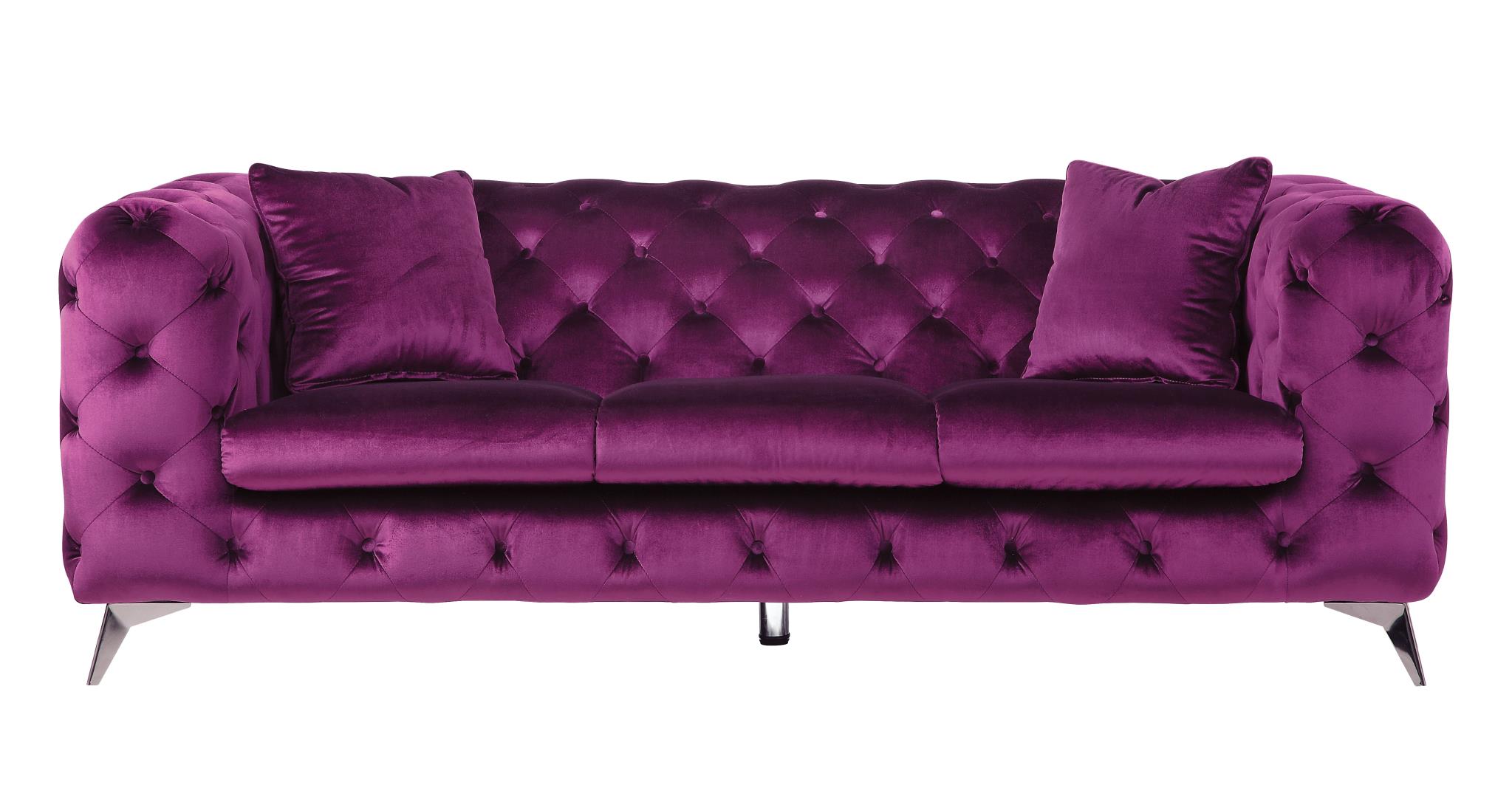 Purple Sofa Front