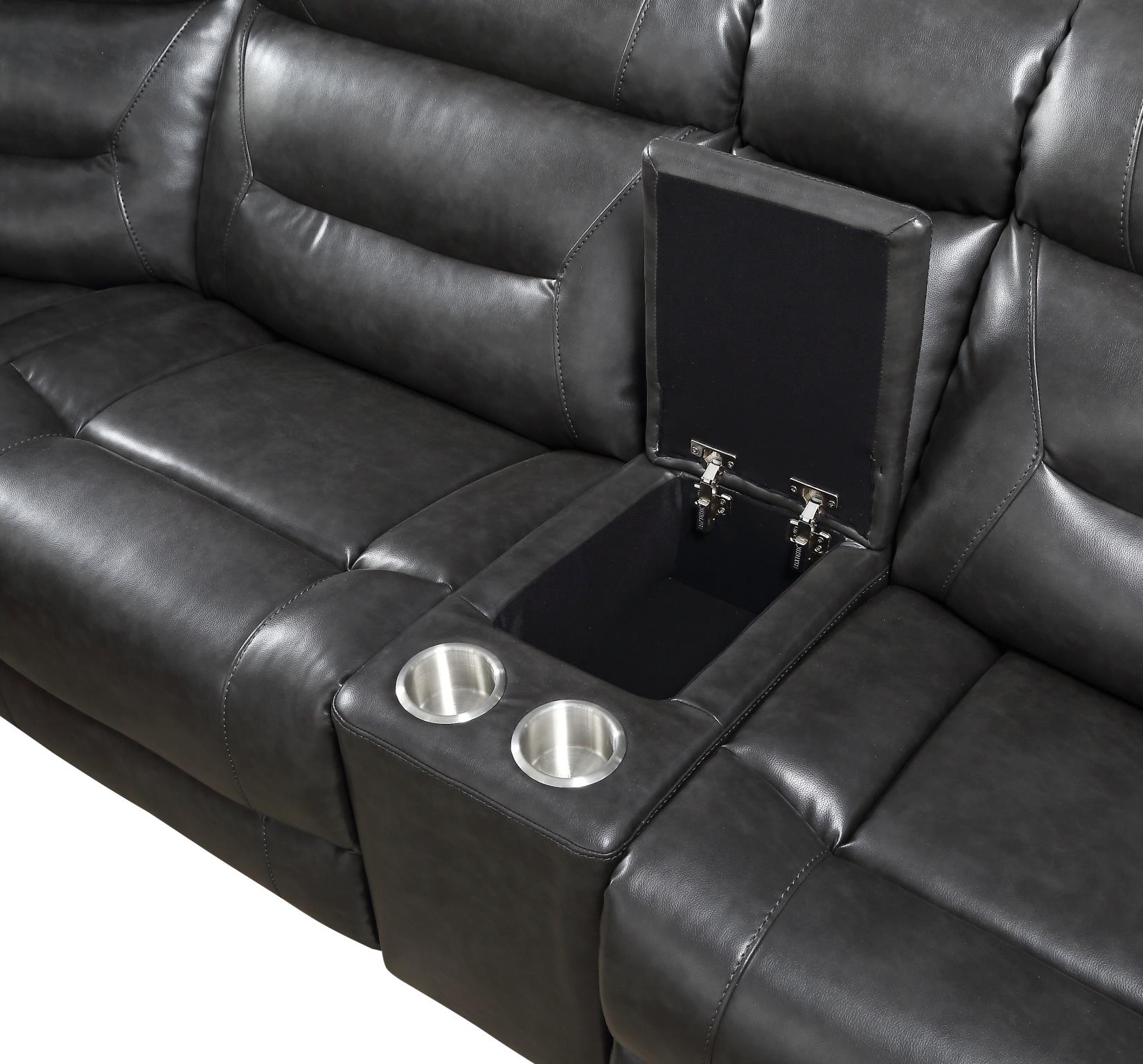 Console w/ Cup Holders and Storage