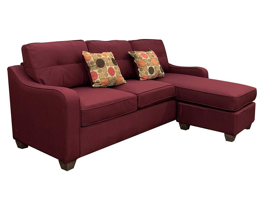 Sectional Sofa w/ Ottoman as Right Facing Chaise Angle