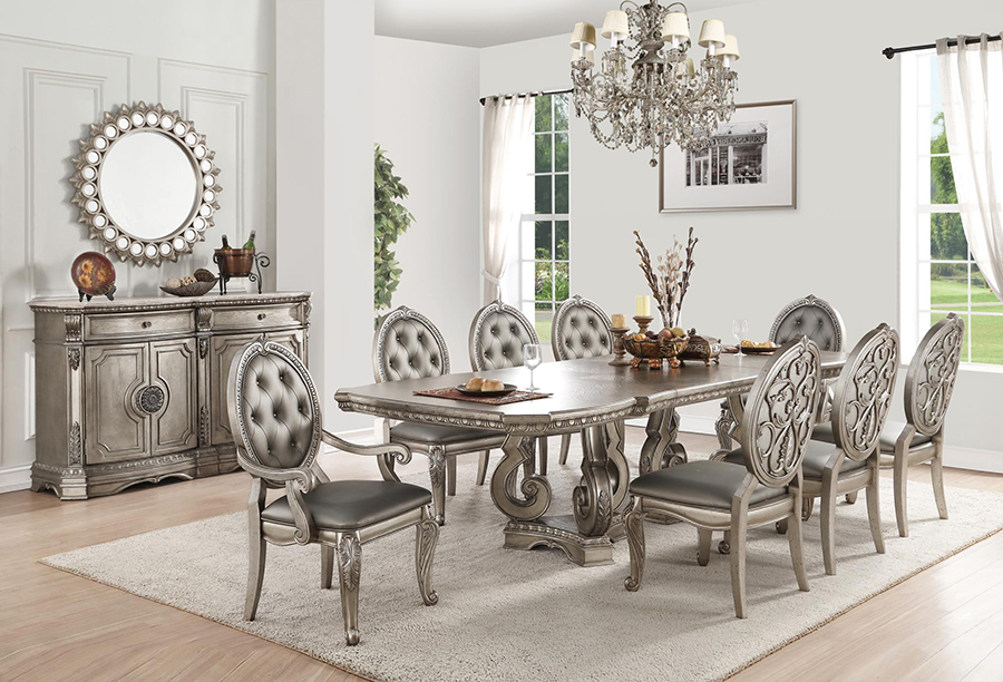 Complete Rectangular Dining Table Set