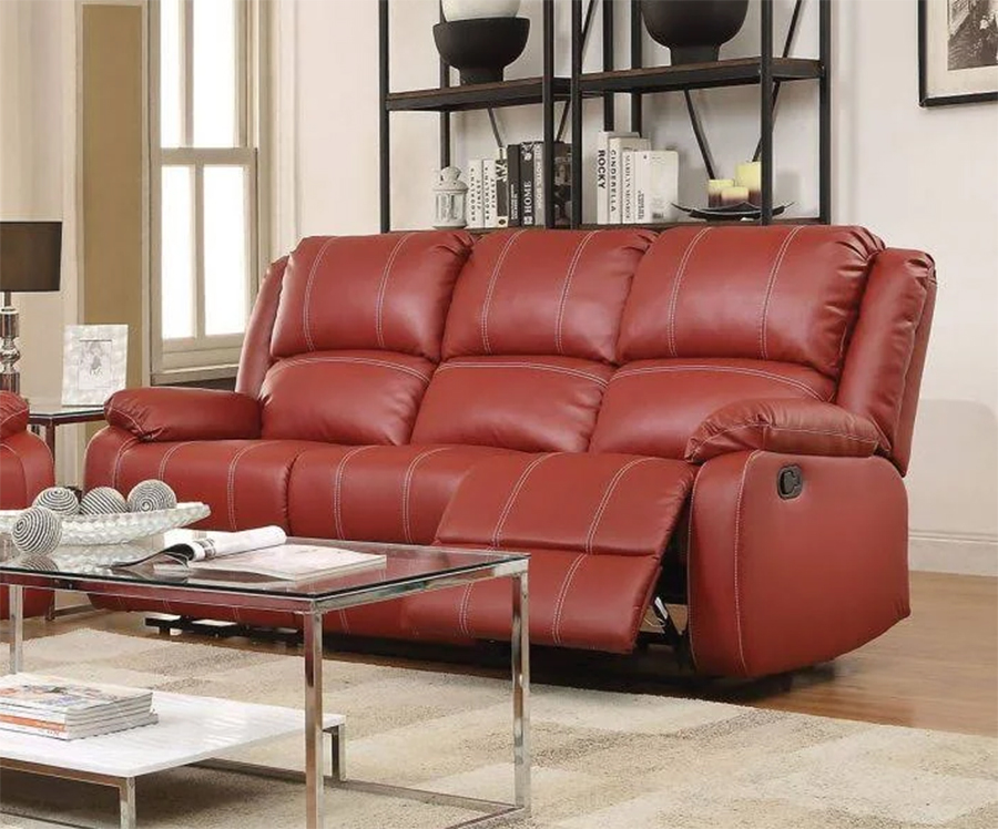 Red Reclining Sofa Red Reclining Sofa