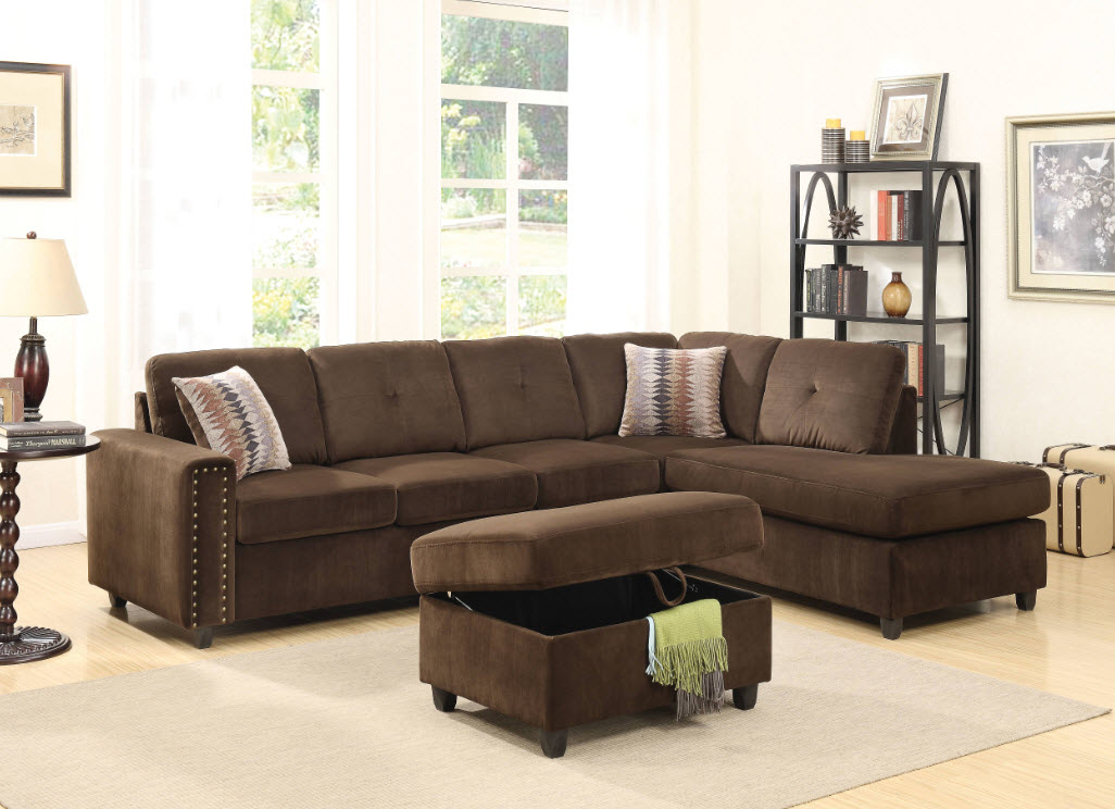 Chocolate Sectional