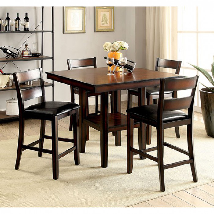 Complete 5 Piece Counter Height Table Set
