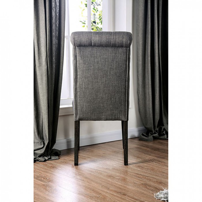 Gray Side Chair Back