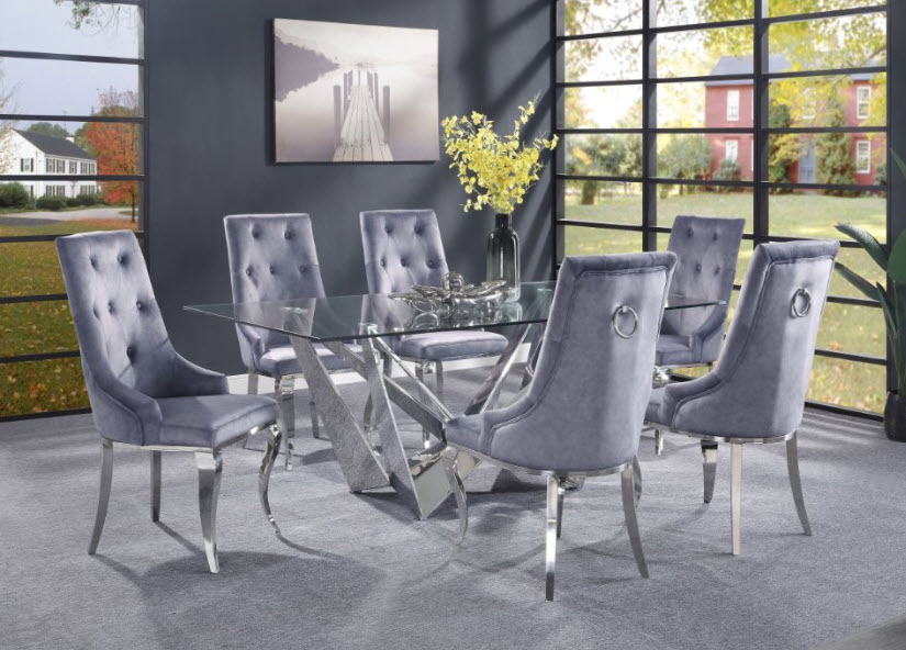 Complete Set W/Gray Chairs