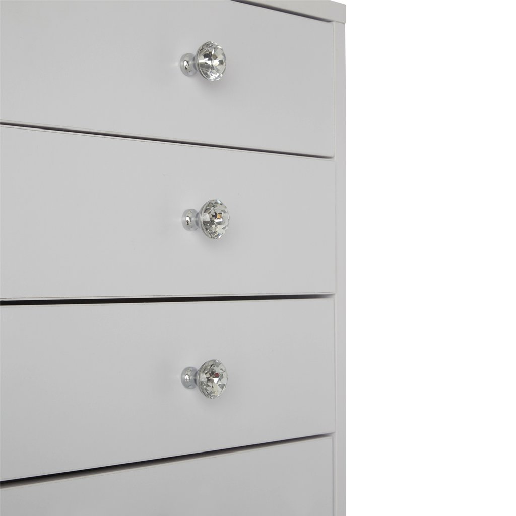 Classic White Drawers Close Up Details