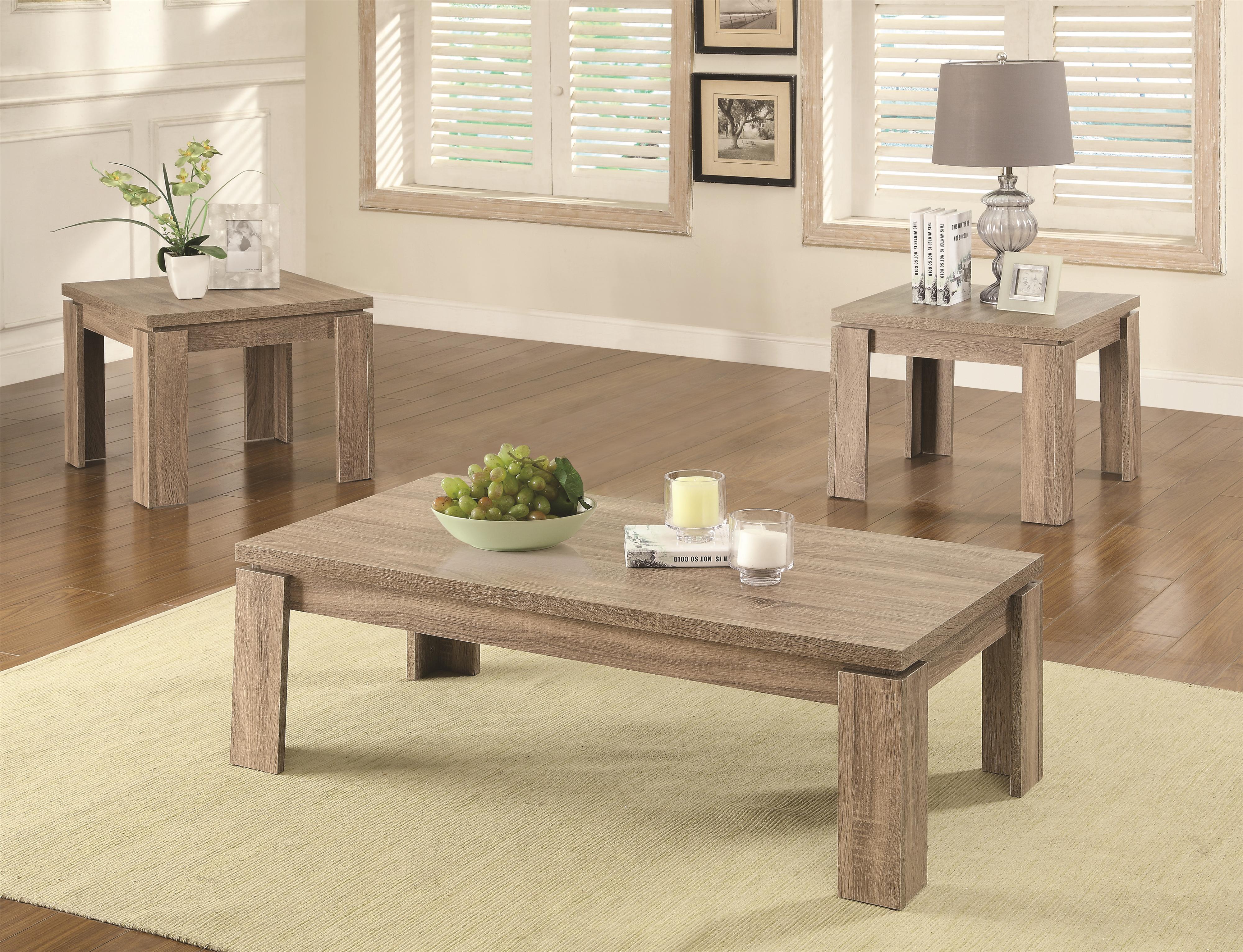 Weathered Brown Table Set