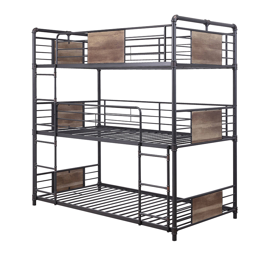Triple Twin Bunk Bed Frame
